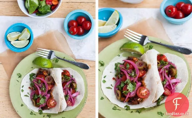 Tacos di fagioli neri