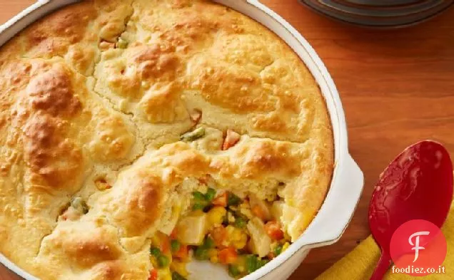 Torta di pollo abbondante