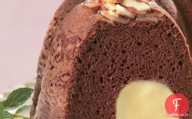 Torta di Mandorle al cioccolato con Mousse al cioccolato bianco