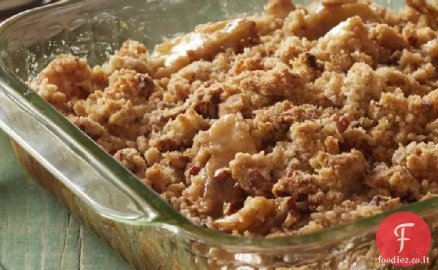 Crumble di mele al caramello senza glutine