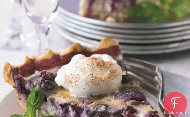 Torta di budino di mirtilli