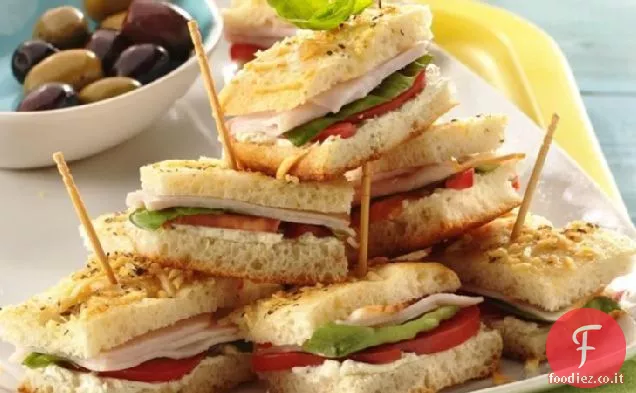 Mini Panini con Focaccia di Tacchino