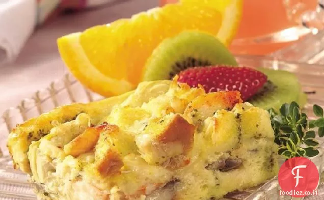 Pesce e formaggio Brunch Cuocere