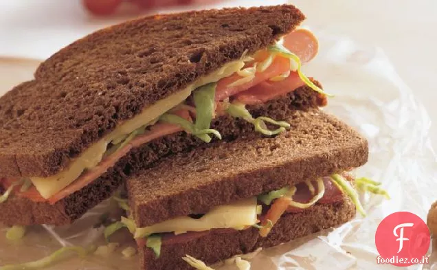 Miele Senape Prosciutto e panini svizzeri