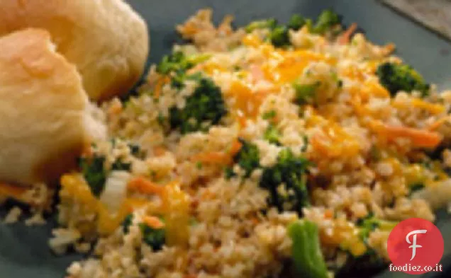 Bulgur Pilaf con broccoli e carote