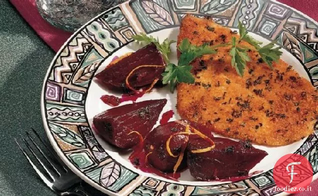 Barbabietole in salsa di arancia dolce