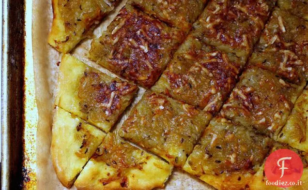 Crostata di cipolla con Senape e Finocchio