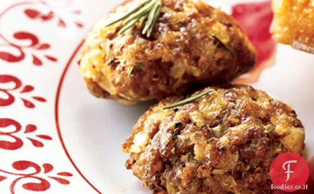 Salsicce per colazione al rosmarino e senape