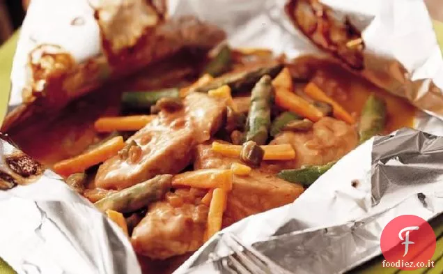 Pacchetti di tacchino pan-asiatico alla griglia