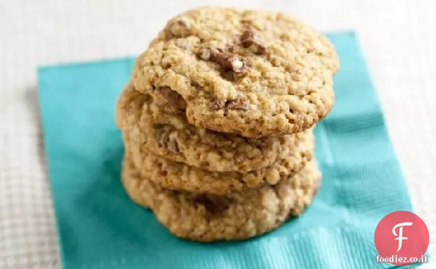 Biscotti Pretzel al cioccolato con farina d'avena