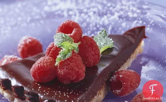 Crostata al tartufo al lampone