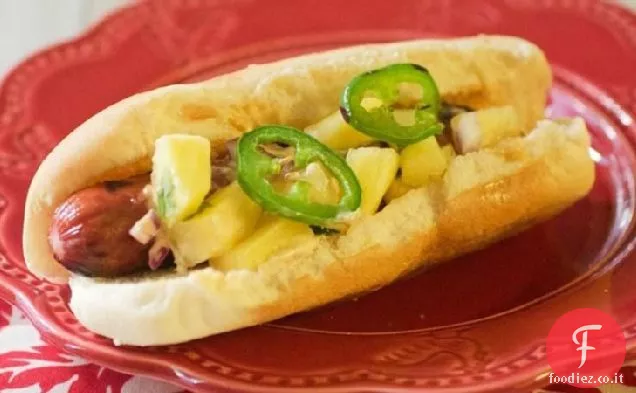 Hot Dog messicani con salsa all'ananas