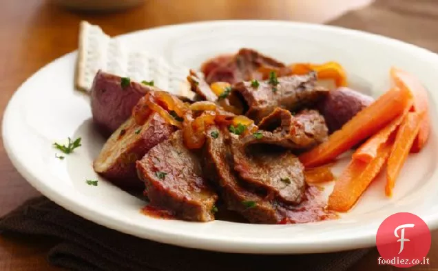 Petto di manzo brasato