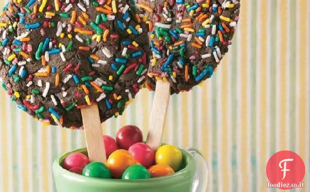 Candy Bar Cookie Pops