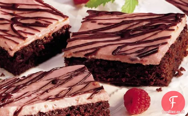 Brownies al lampone facili