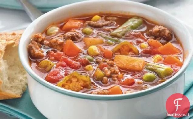Zuppa di verdure muscolosa