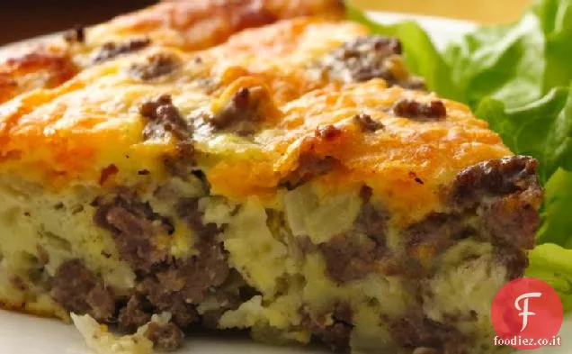 Senza glutine Incredibilmente facile Cheeseburger Pie