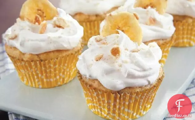 Cupcakes al budino di banana