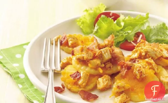 Patatine fritte al forno di pollo