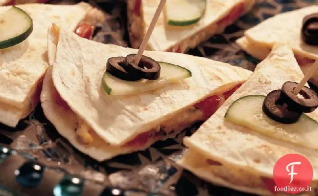 Quesadillas mediterranee alla griglia