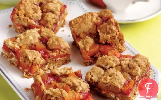 Quadrati di fragola-Albicocca-Avena