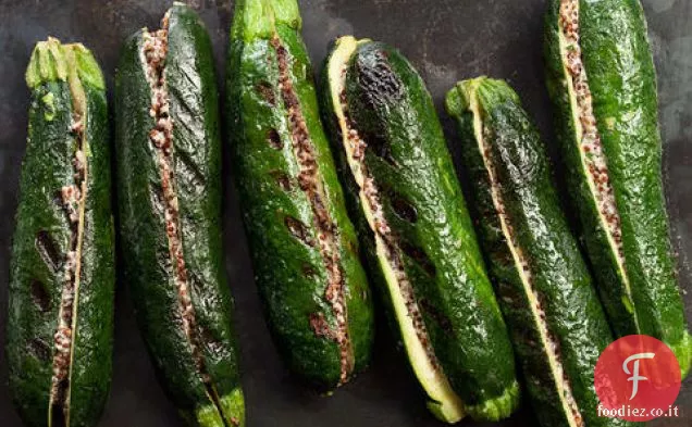 Quinoa Vegana-Zucchine Grigliate Ripiene