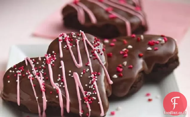 Cuori Brownie smaltati