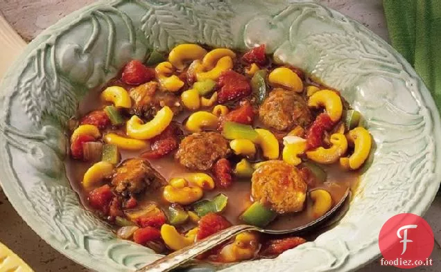 Zuppa di polpette di pasta