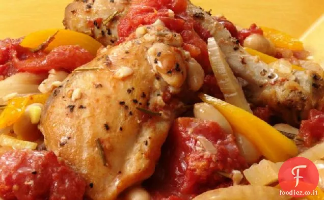 Pollo Brasato senza glutine con Finocchio e Fagioli Bianchi