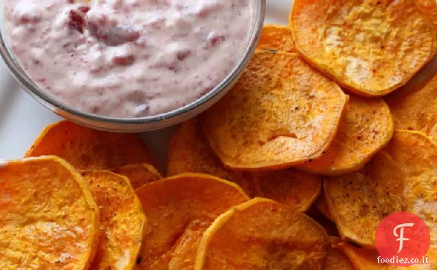 Patatine fritte dolci con Mirtilli rossi Aïoli