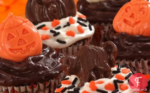 Brownie - Banana Halloween Cupcakes