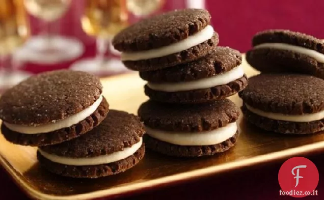Biscotti al panino di pan di zenzero al cioccolato