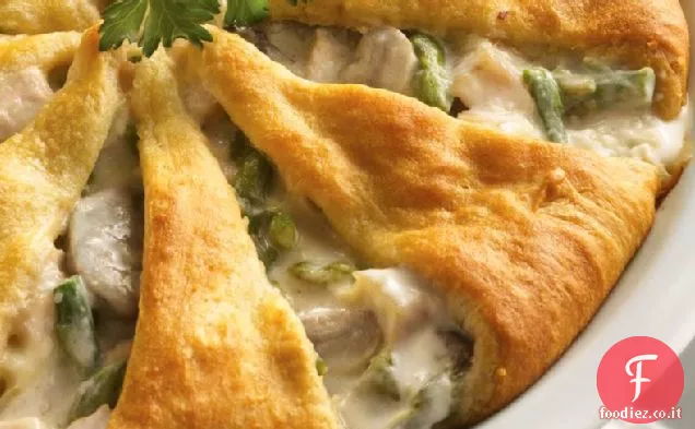Torta di asparagi e tacchino