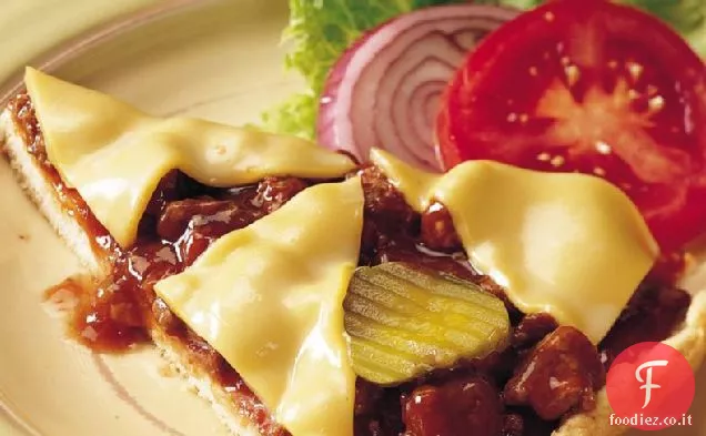 Barbecue Cheeseburger Pizza