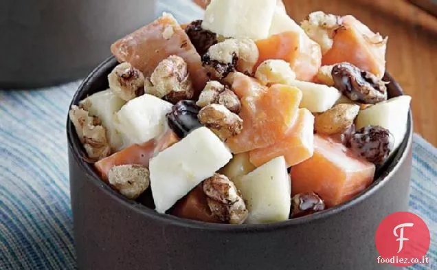 Insalata di mele con patate dolci