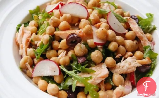 Insalata di ceci, Salmone e rucola