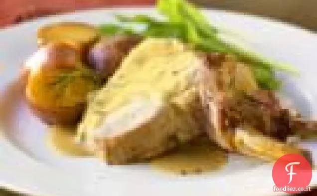 Lombo di maiale arrosto con marinata di senape