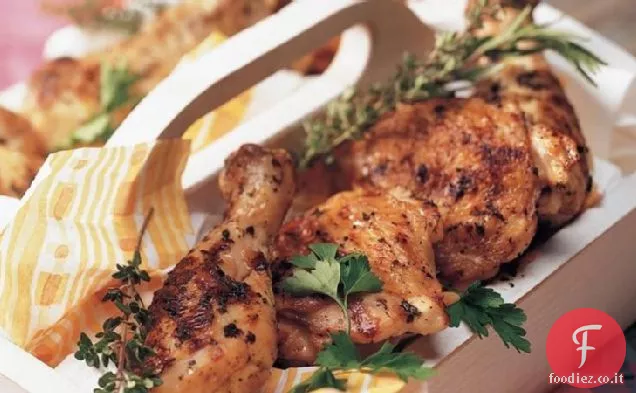 Pollo alle tre erbe alla griglia