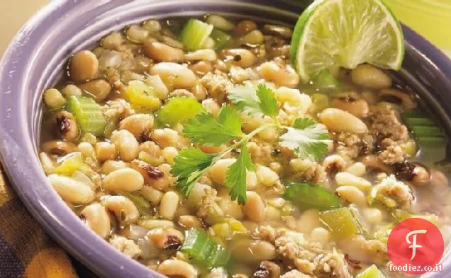 Peperoncino di tacchino a due fagioli