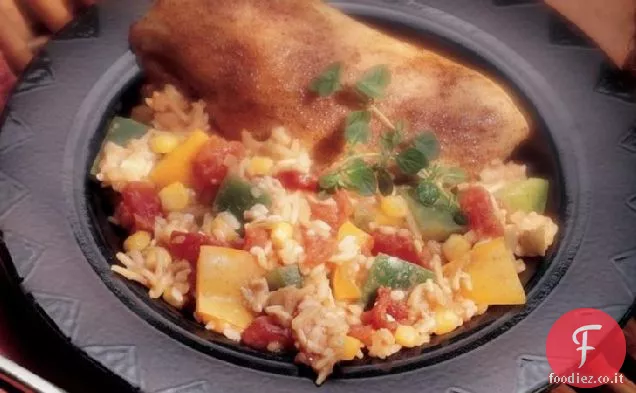 Cajun Pollo e riso