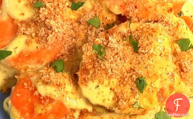 Gratin di patate dolci al curry