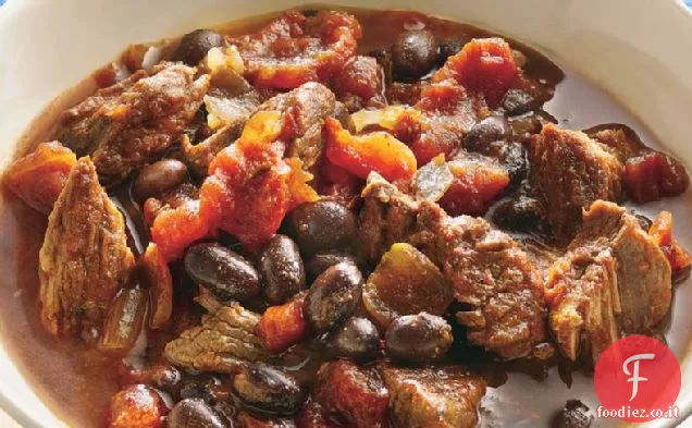 Chili di manzo e fagioli a cottura lenta