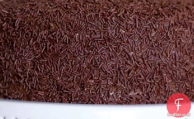 Torta di casa formica con glassa al mascarpone al cioccolato