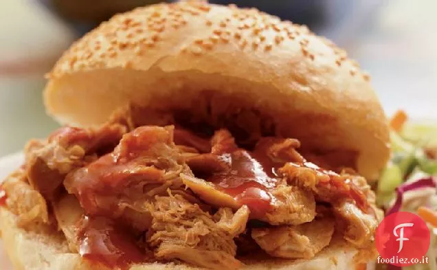 Panini barbecue di tacchino a fornello lento