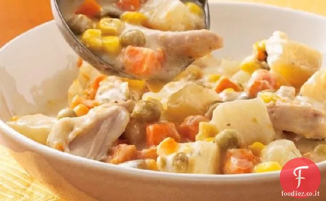 Stufato di pollo Alfredo a fornello lento