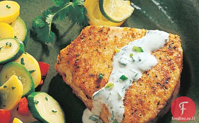 Pesce spada con Crema di Coriandolo e Lime