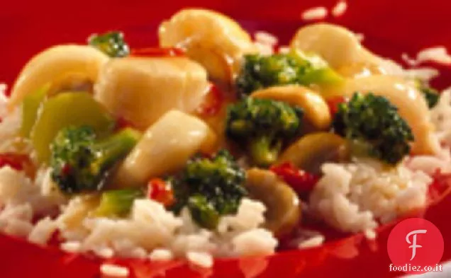 Capesante saltate in padella con broccoli