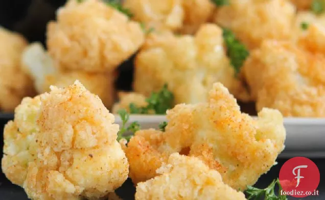 Cavolfiore fritto piccante con salsa bianca Cheddar Ranch