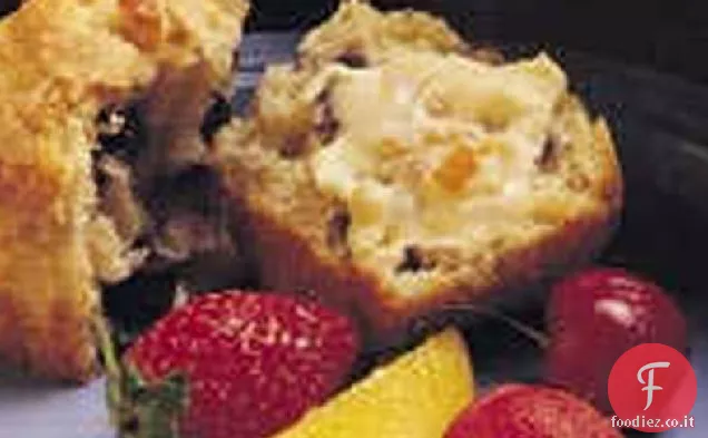 Muffin alla banana e mirtilli