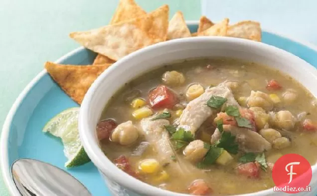 Zuppa di tortilla di pollo Verde a cottura lenta